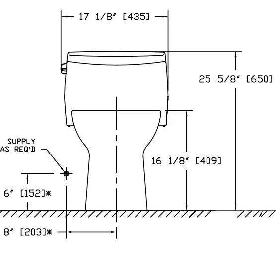 Toto Supreme II dimensions